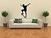 Sports Silhouette Wall Decals - Boy Skateboard 2 Silhouette - 12 inch Removable Graphic