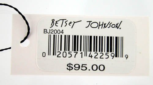 Betsey Johnson Women's BJ2004 Black Lace Python Watch