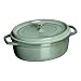 Staub 7 Quart Oval Cocotte, Graphite Grey