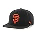 MLB San Francisco Giants Sure Shot Captain Wool Adjustable Hat, One Size, Black