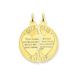 14 Karat Gold Mizpah Break-apart Coin