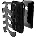Electronics : SwitchEasy Capsule Rebel - Apple iPhone 3G Protective Shock Proof Silicone Inner Case + Hard Lexan Polycarbonate Exo Skeleton Outer Shell (Black)