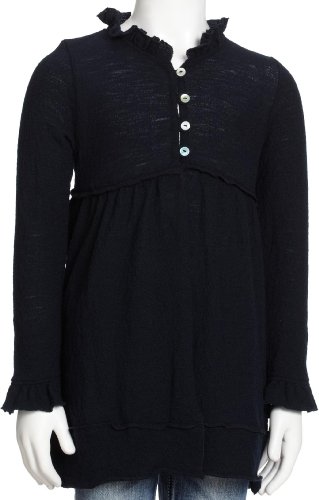 Lana naturalwear Jacke Antonia uni 102 1029 1063 M&auml;dchen Strickjacken, Gr. 116, Blau(dark  Preisvergleich