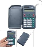 Amico Digital Display 8 Digits Steel Blue Calculator w Keyring