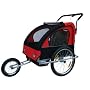 Aosom Elite 2in1 Double Baby Bicycle Bike Trailer and Stroller
