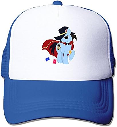 Donny Little Rainbow Pony Custom Sun Protection Hats Caps Lightweight Mesh Flexfit RoyalBlue