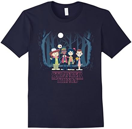 Men's Halloween Stranger Costumes Things T-shirts 3XL Navy