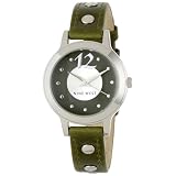 Nine West Womens NW1127GNGN Silver-Tone Round 