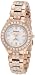 Armitron Women's 753689MPRG NOW Swarovski Crystal Accented Rose-gold-Tone Dress Watch