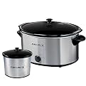 Euro-Pro Stainless Steel 7-qt. Slow Cooker with Bonus Crock