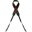 Heavy Leather NYC Classic Strap for Nikon, Canon, Pentax and Hassseblad SLR (Deep Maroon)