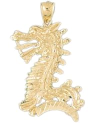 Dazzlers Solid 14 karats gold Dragon Charm Pendant Available in three colors from jewelsberry (weights: 4.4 grams only)