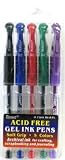 Pioneer Acid Free Standard Color Gel Ink Pens (3-Pack)