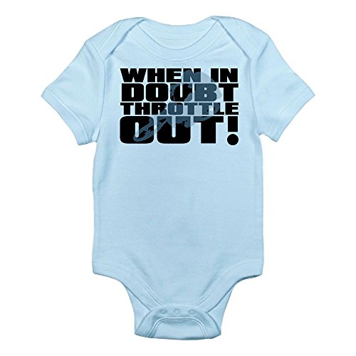 CafePress Infant Bodysuit - When In Doubt Throttle Out Dirt Bike Motocross Inf