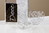 Drahtherzen Tischdeko silber 4,5 cm für Hochzeit 5 Stück