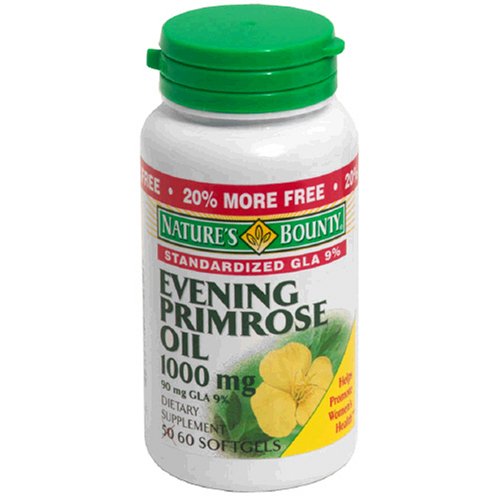 Nature's Bounty Evening Primrose Oil, 90 mg, 60 Softgels (Pack of 3)