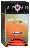 Stash Premium Goji Berry Green Tea, Tea Bags, 18-Count Boxes (Pack of 6)