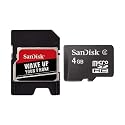 SanDisk microSD 4 GB Speicherkarte und Adapter und 10 Euro Gutschein f&uuml;r Online-Fotoservice - exklusiv bei Amazon.de
