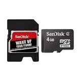 SanDisk microSD 4 GB Speicherkarte und Adapter und 10 Euro Gutschein für Online-Fotoservice - exklusiv bei Amazon.de