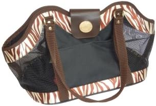 Quaker Pet Group SH04241 New York Dog Open Tote - Zebra Brown