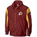 Reebok Washington Redskins Apollo Full Zip Fleece Size: Extra Large