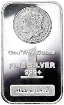 One Troy Ounce Fine Silver 999+ - Made in USA - Morgan Design