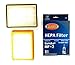 EnviroCare Replacement Vacuum HEPA Filters for Eureka HF-2 Ultra Smart, Boss, Omega, UltraSmart Vac Cyclonic, Whirlwind Uprights 3 Filters