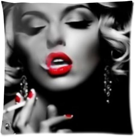 DiyCaseStore Marilyn Monroe Smoking Custom Pillowcases Covers Standard Size 18x18 (Twin sides)