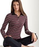 Charter Club Long-Sleeve Striped Polo Shirt