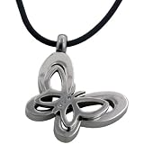Forgiven Jewelry - Stainless Steel Butterfly Pendant with Crystals