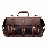 A Leather Duffle, Overnight, Travel, Carry On Bag "They'll Fight Over When You're Dead"
