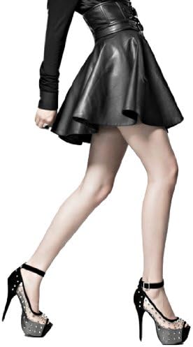 Blooms Punk Women Leather Skirt (Small)