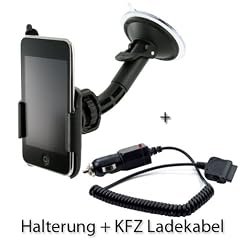 Wicked Chili KFZ Halterung vibrationsfrei f�r Apple iPod Touch 3. 2. 1. Generation 3G 2G 1G 3 2 1 Gen. + KFZ Ladekabel