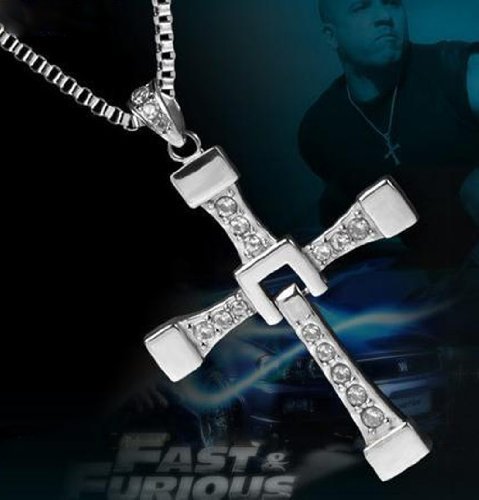 Cyqun(tm) fast and furious 6 dominic toretto s cross necklace pen…