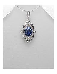 CZ Pendant Necklace In 92.5 Sterling Silver