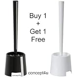 IKEA Toilet Brush with Holder Buy 1 Get 1 FREE (1 Black 1 White)