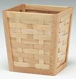 IMAGE OF Redmon 5104 Wastebasket Trash Can, Honey Maple