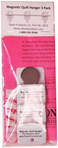 Invisible Magnetic Quilt Hanger 3 Pack Displays Medium Size Quilts Without Damaging Walls