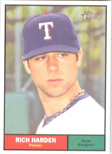 2010 Topps Heritage #107 Rich Harden - Chicago Cubs (Baseball Cards)