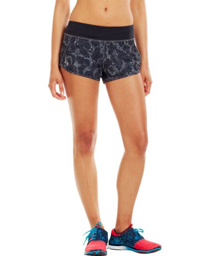 Under Armour Women's UA Get Set Go Printed Shorts Extra Large Black