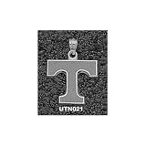 Tennessee Volunteers Solid Sterling Silver ''T'' 5/8'' Enamel Pendant