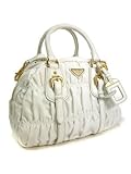 Prada White Nylon Jacquard D-bag