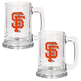 San Francisco Giants MLB 2pc 15oz Glass Tankard Set- Primary Logo