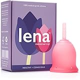 LENA Menstrual Cup - Made in California - FDA Registered - SMALL - Normal Flow - Medical Silicone - Alternative to Pads and Tampons