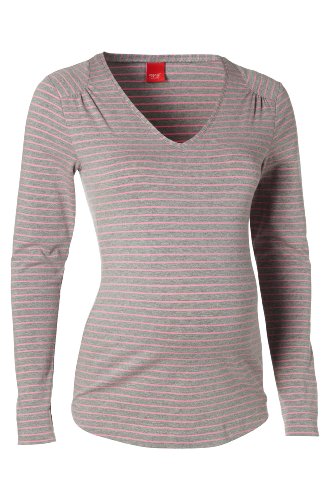 ESPRIT Maternity Damen Umstandsmode Shirt/ Top Regular Fit, gestreift B84729, Gr. 36 (S),  Preisvergleich