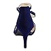 Bonnnibel Helga-2 Women's Closed Back Ankle Strap Stiletto Heel Dress Pumps