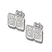 Dale Earnhardt Jr #88 SMALL 3/8 Sterling Silver POST EARRINGS