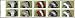 1990 INDIAN HEADDRESSES #2505a Booklet Pane of 10 x 25 cents US Postage Stamps