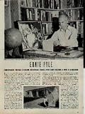 ERNIE PYLE: War Correspondent Prepares To Resume Indefatigable Travels After Short Vacation At Home In Albuquerque. ..... 1943 LIFE Magazine Article, A5002.