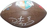 Daunte Culpepper Miami Dolphins Autographed Brown Logo Football